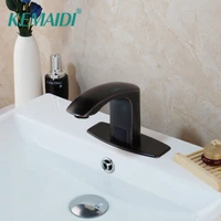 KEMAIDI Bathroom Automatic Infrared  Hands Touchless Free Faucet Sensor Tap  Water Saving Inductive Electric Basin Faucet Mixer