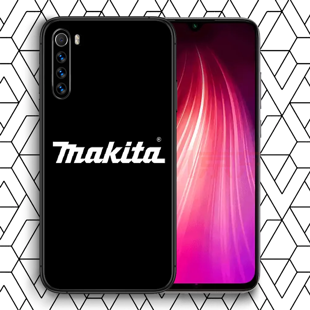 

makita Phone Case For Xiaomi Redmi Note 7 8 8T 9 9S 4X 7 7A 9A K30 Pro Ultra black Back Trend Shell Soft Etui Painting Bumper