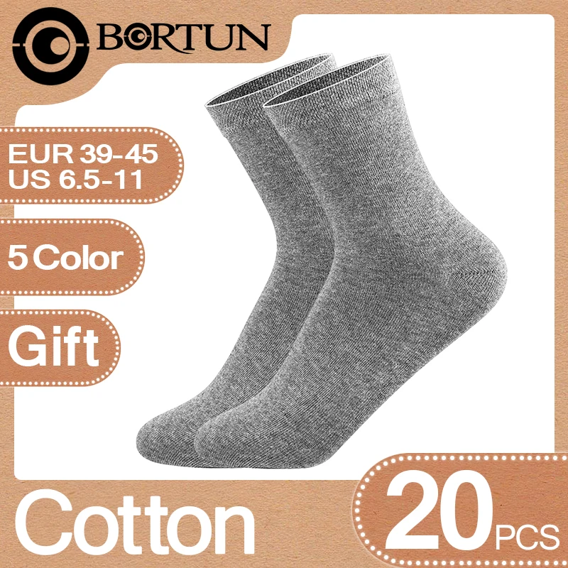 Носки мужские хлопковые 10 пар/лот дышащие деловые черные весна лето (6 5 12)|Мужские
