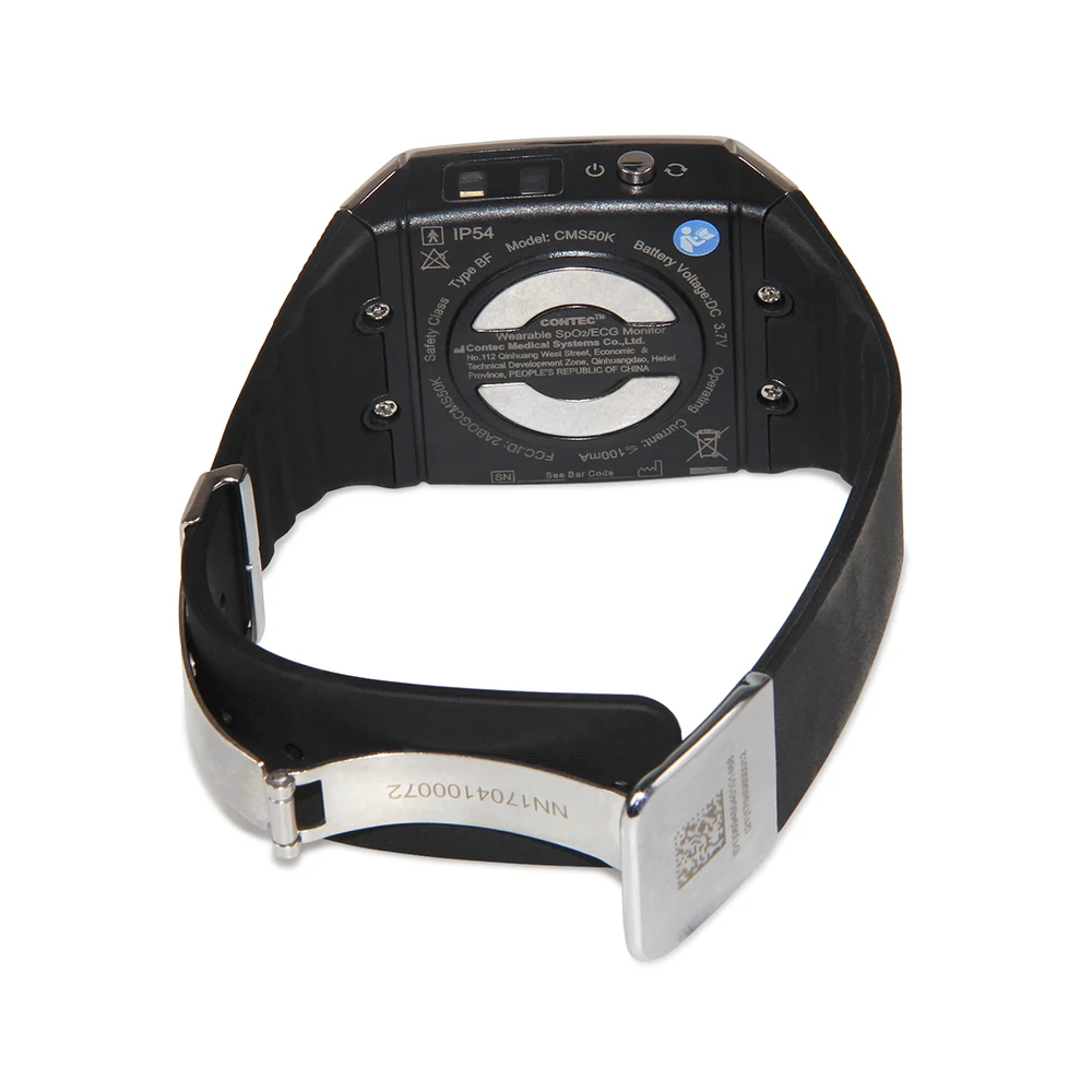 

CMS50K OLED Wrist Pulse Oximeter Wearable SpO2 ECG Monitor 24 Hours Record Pedometer Smart Watch