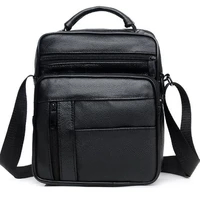 men messenger bags genuine leather single shoulder bag crossbody zipper men bags black male business handbag portable bags bolsa