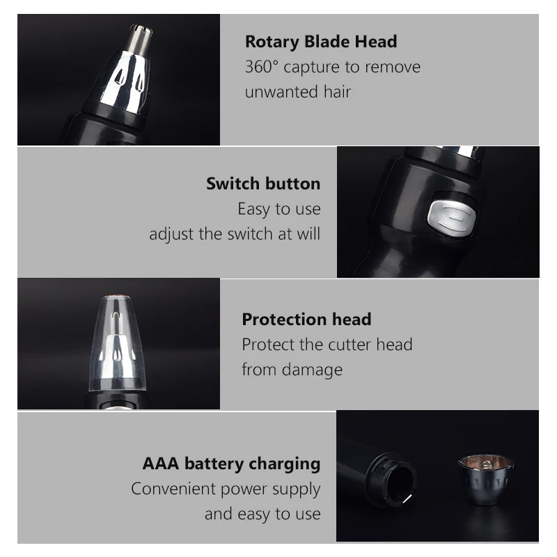 

Electric Shaving Nose Ear Trimmer Safety Face Care Nose Hair Trimmer for Men Shaving Hair Removal Razor Beard Cleaning Machine