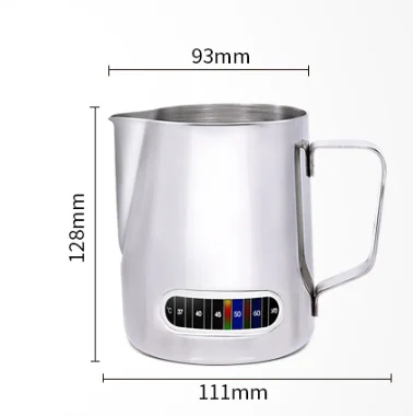 

501-600ml Stainless Steel Thermometer To Sense Heat Mug New Italian-Style Temperature-Controlled Milk Tea Cup