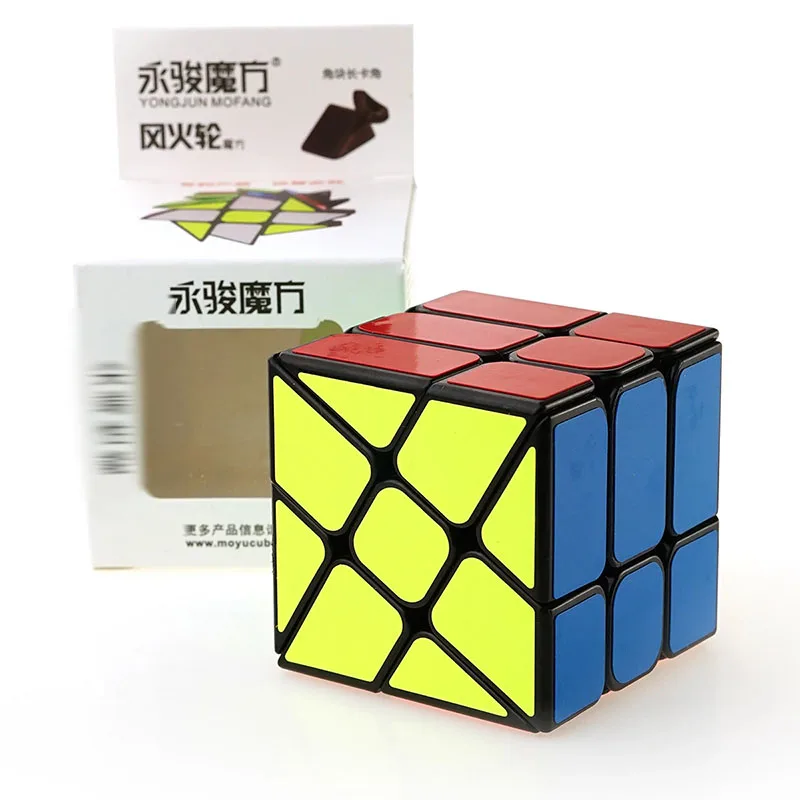 Необычная форма волшебный куб черный и белый пластиковый пазл из ПВХ скоростной