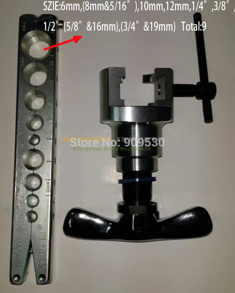 Free shipping New Arrived VALUE  9 Diameter Flaring Tool VFT-908 Metric and Inch Hole Meet Your Requirements enlarge