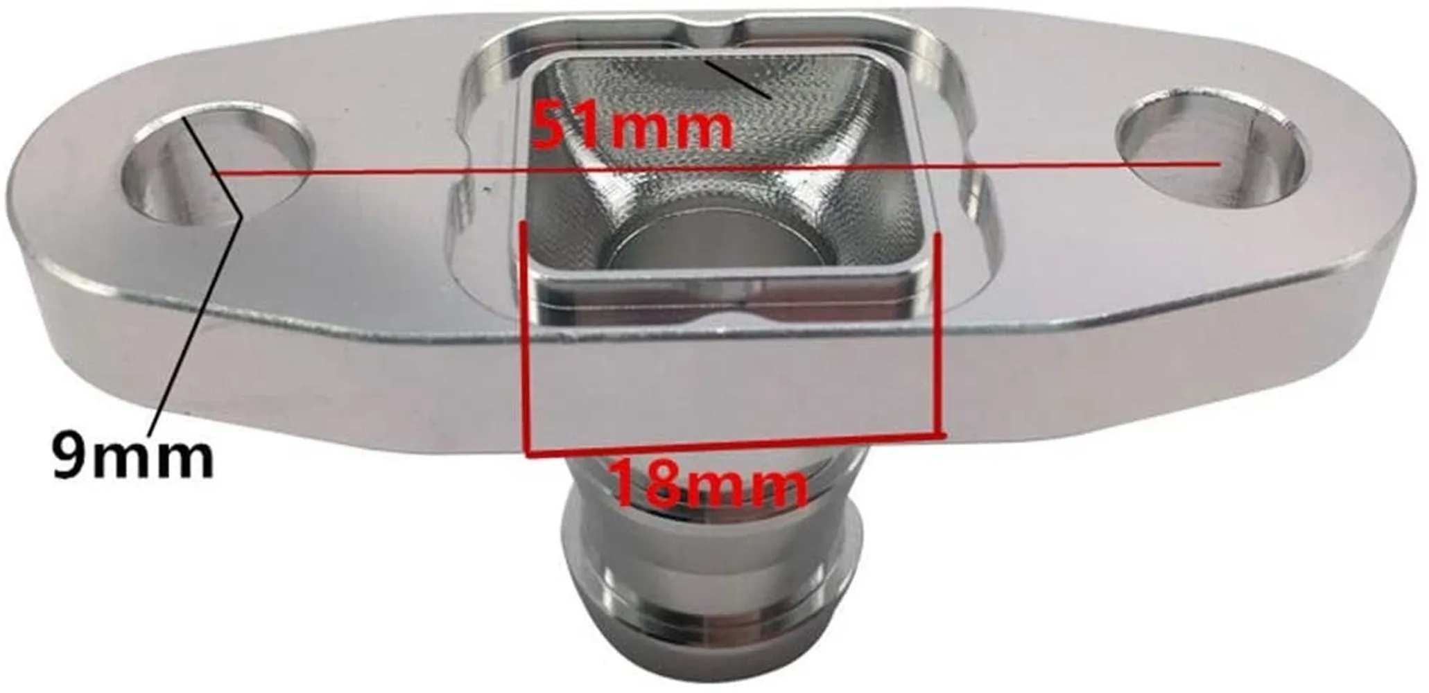 Алюминиевые Реверсивные фланцы 12 лет для слива масла Garrett T3 T4 T04B T04E | Автомобили и