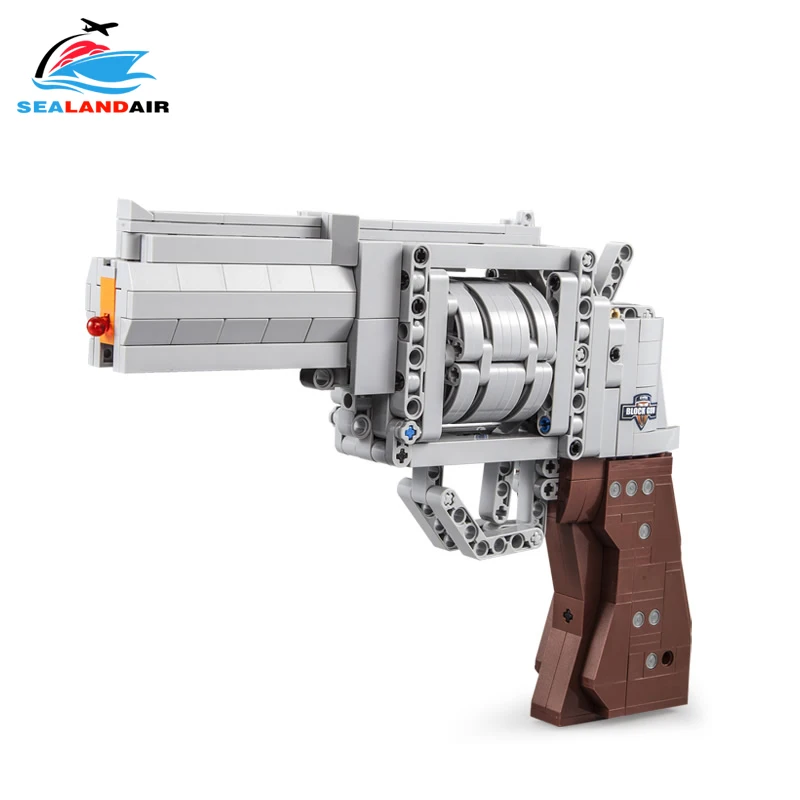 Пистолет револьвер мощный пистолет набор строительных блоков Desert Eagle M23 модель