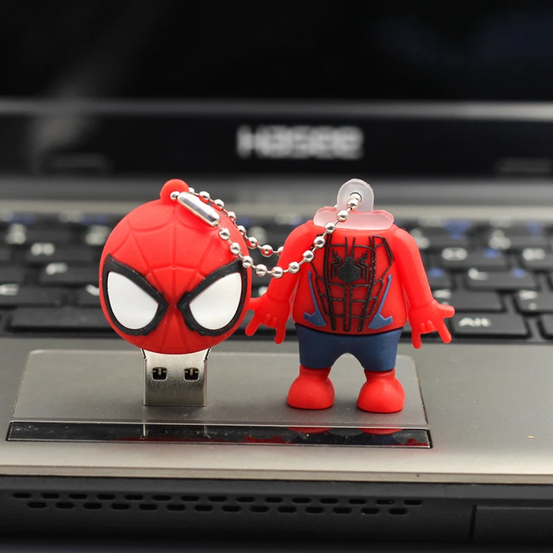 Usb флеш накопитель мультяшный 128 Гб 64 ГБ 32 16 супер герой Флешка 8 4 новая usb флешка 2 0