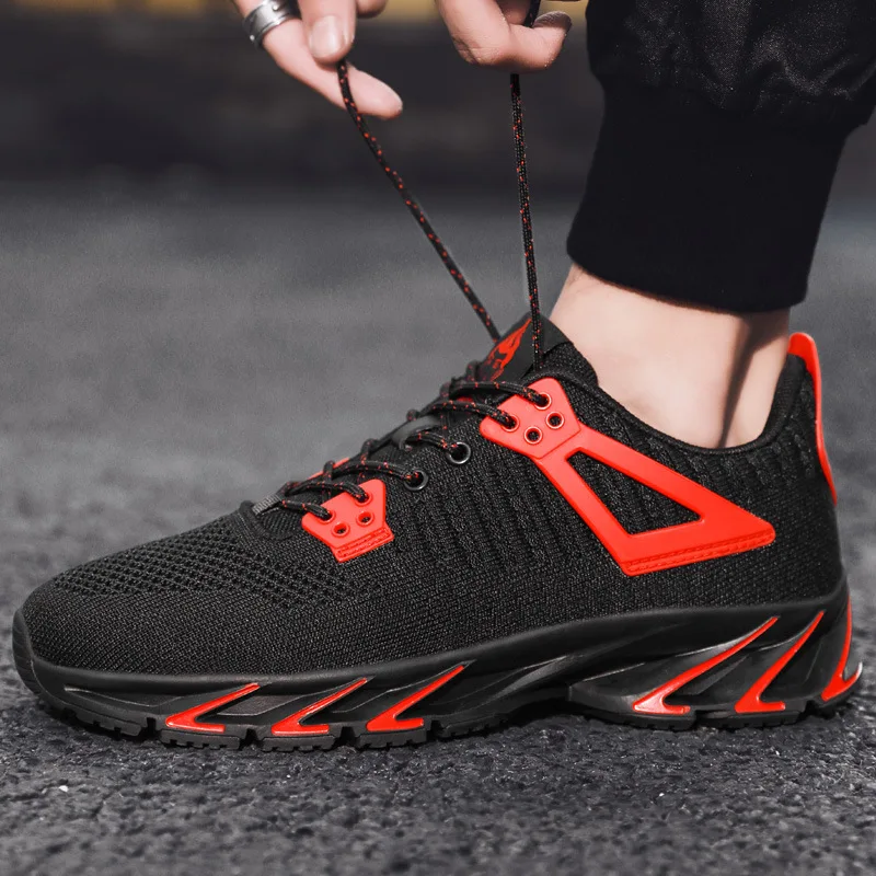 

Hot Sale Light Running Shoes Comfortable Casual Men's Sneaker Breathable Non-slip Wear-resistant Outdoor Walking Men KH022X