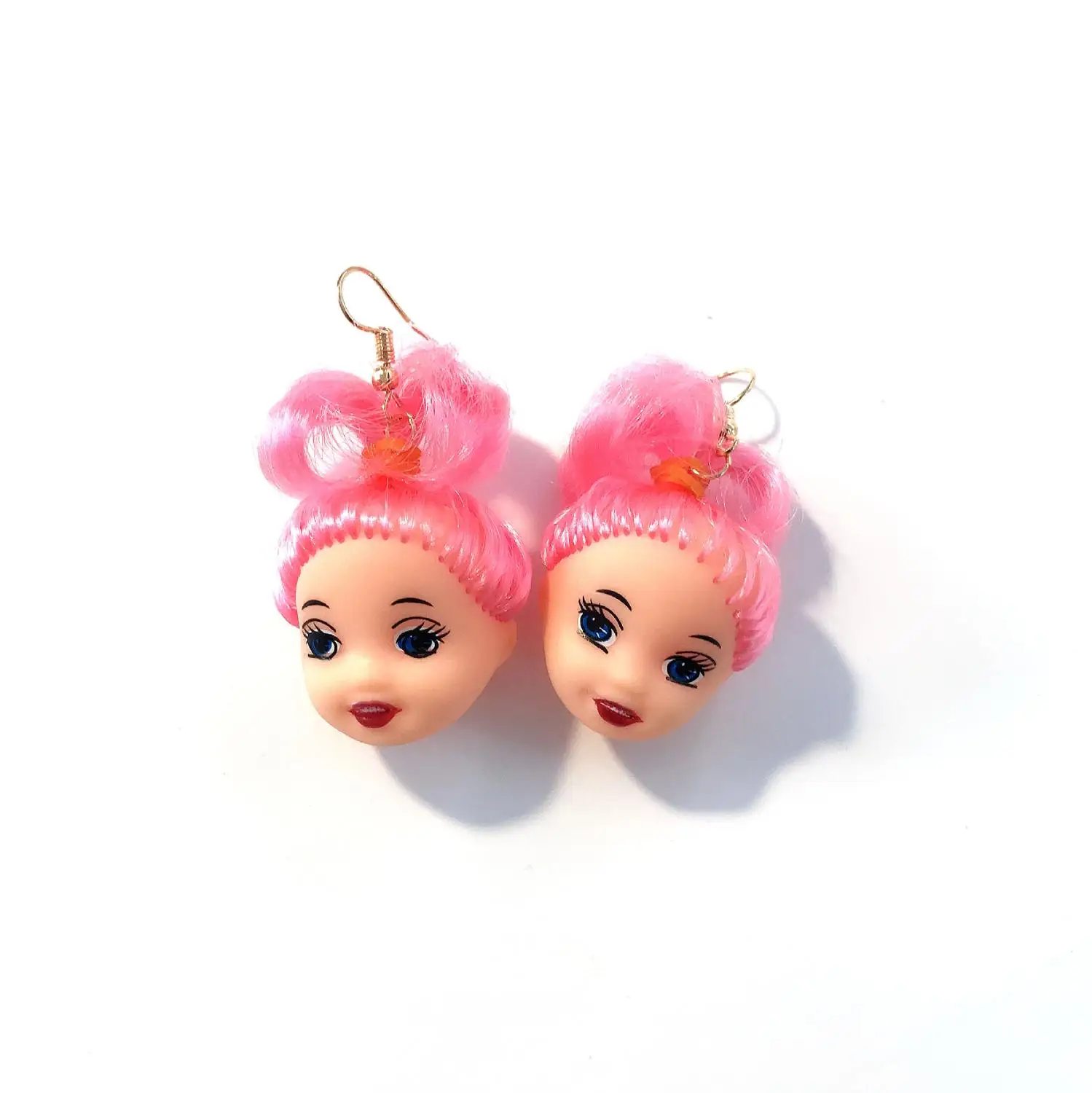 Корейские милые серьги капли из силикагеля в виде куклы красочные сказочные