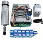 Комплект шпинделя с воздушным охлаждением, 500 кВт, с ЧПУ, ER11, патрон Вт, мотор шпинделя + блок питания, регулятор скорости для гравировки