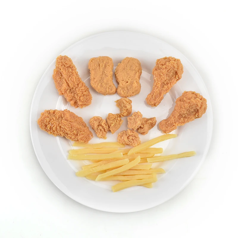 Искусственные жареные куриные крылья ноги поддельные имитационные модели продуктов питания для фотографии Дети кухня игрушечная бутафория украшения 5 шт./лот