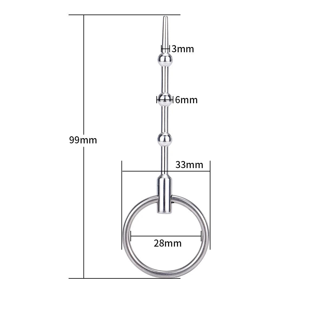 Дилататор для уретры Matel звуковой дилататор из нержавеющей стали с вкладышами