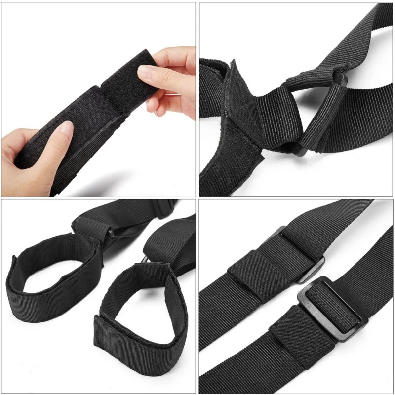 

Nylon Skiing Bags Adjustable Pole Shoulder Hand Carrier Lash Handle Straps Porter Hook Loop Protecting For Ski Snowboard