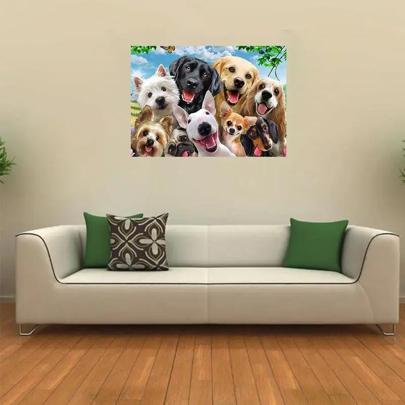 

1000Pcs/pack Jigsaw Puzzle Set For Kids Adult Puppy Toys Learning Assembling Educational Children's Gitfs Toy G3B7