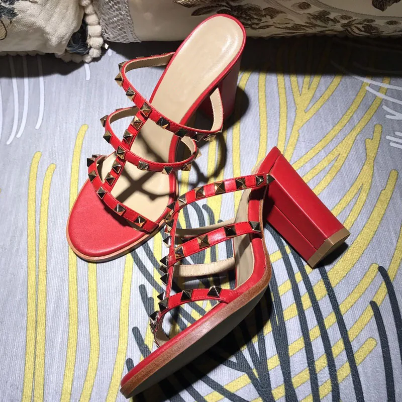 

Женские босоножки из натуральной кожи, босоножки на высоком каблуке, классические туфли на высоком каблуке, пикантные сандалии для вечерин...