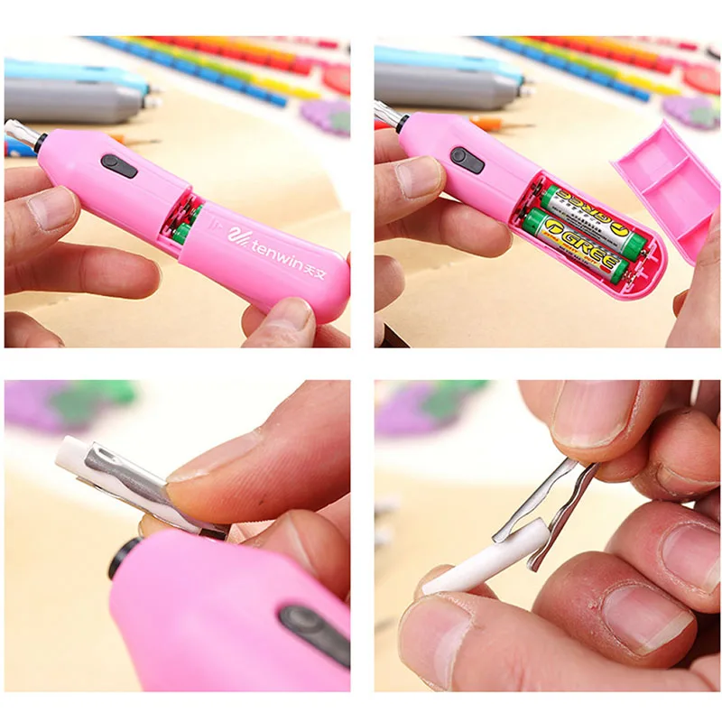 Ручной Электрический ластик в комплекте работающий от аккумулятора