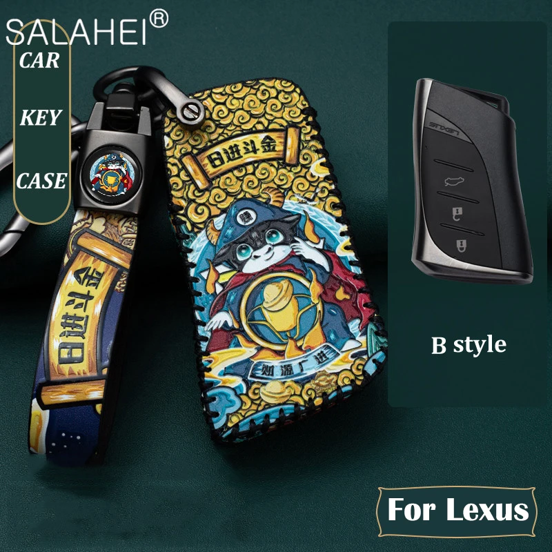 Кожаный чехол для автомобильного ключа Lexus IS ES GS GX LS500H NX RX LX LC RC 200 250 570 2018 2019