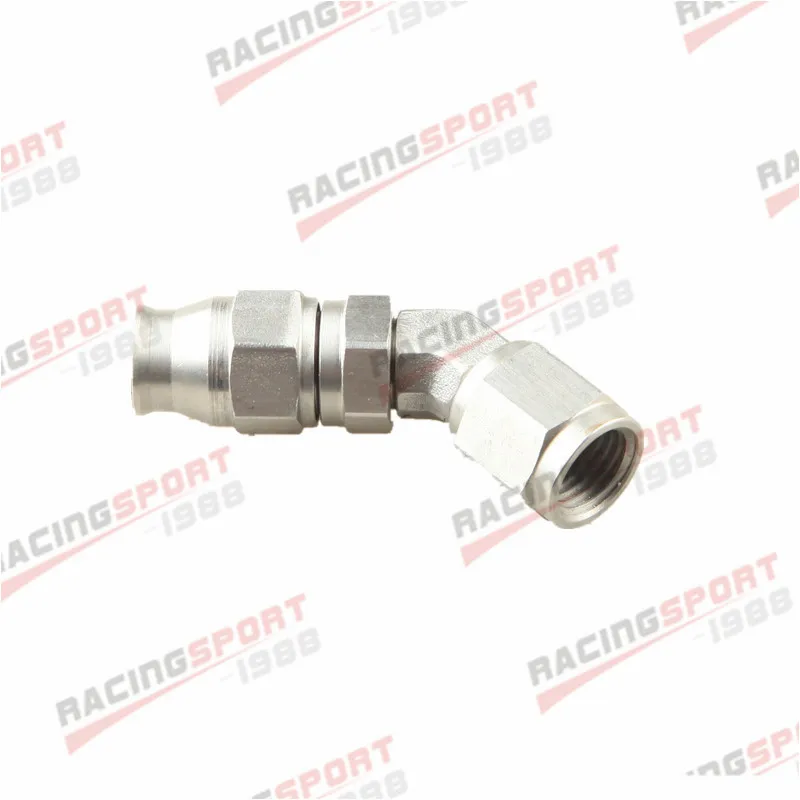 

4AN AN4 AN-4 JIC 45 Degree Stainless Steel PTFE Swivel Hose End Fitting