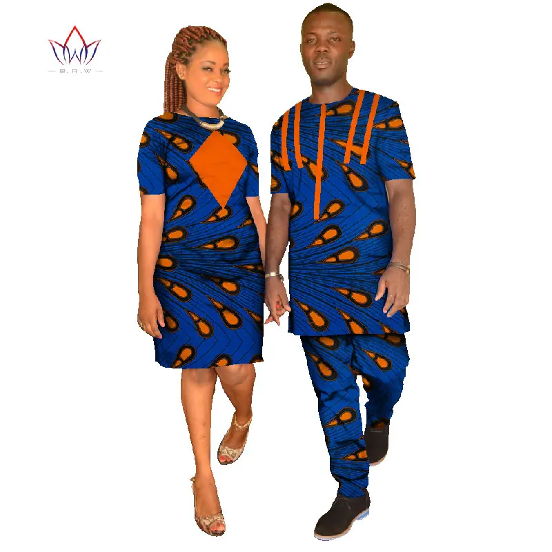 Новинка модная одежда для пар мужской комплект Дашики женское платье большого
