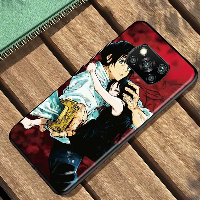 

Anime Jujutsu Kaisen For Xiaomi Redmi K30 K30S Mi 10T Lite Pro Poco X3 NFC X2 M3 M2 F2 Pro C3 F1 Soft Black Phone Case