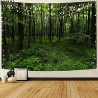 nknk brand natural tapiz scenery wall tapestry forest tapestries plant tenture mandala wall hanging mandala witchcraft printed