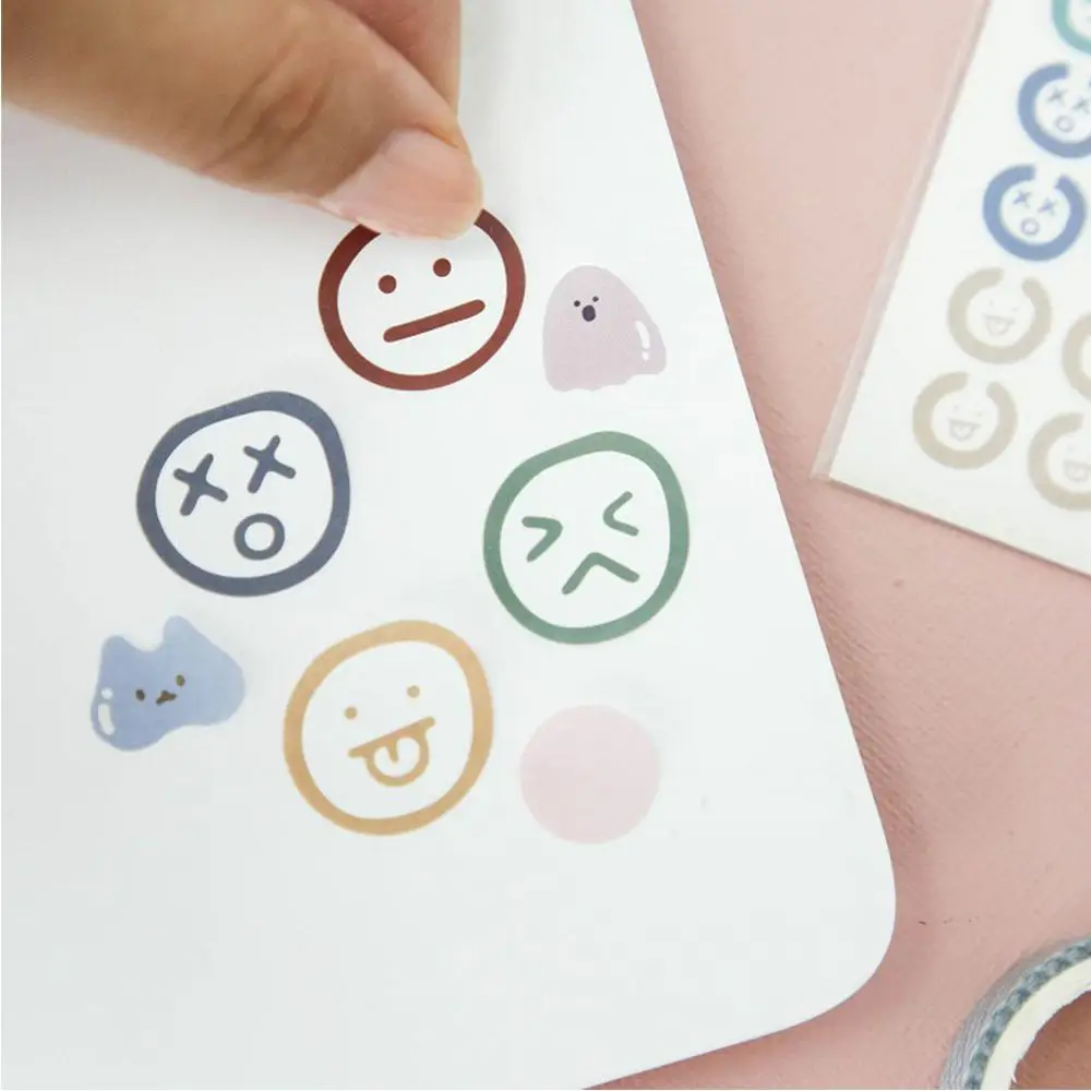 Цветочный журнал альбом для стикеров Morandi DIY Moods серии Kawaii Милая наклейка забавные
