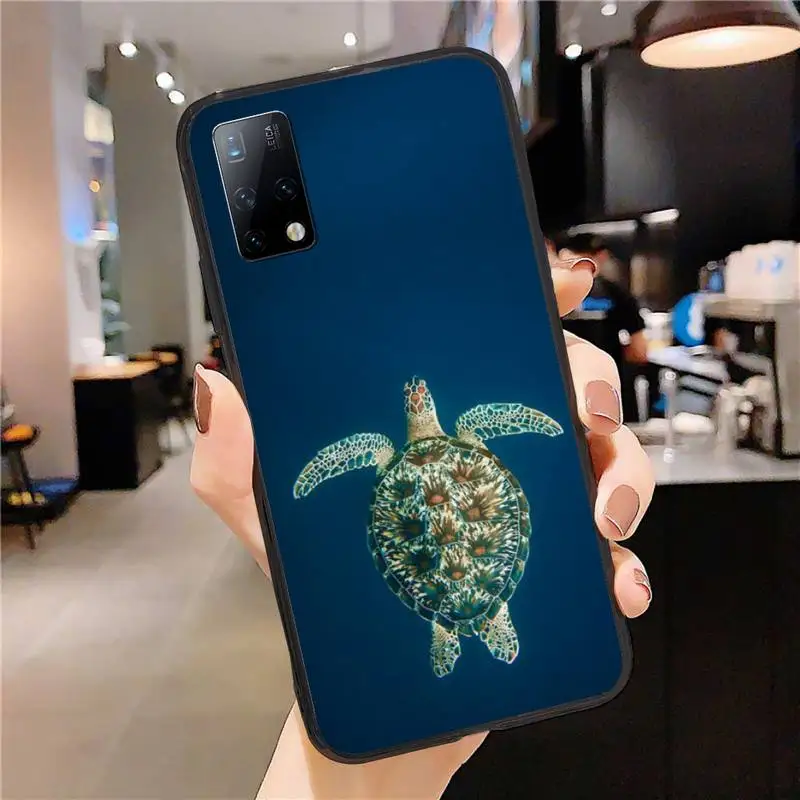 

Turtle in Sea Phone Case for Huawei P20 P30 P40 Pro Cover P Smart 2019 2020 P10 P9 Lite 2016 2017 Fundas Coque Etui