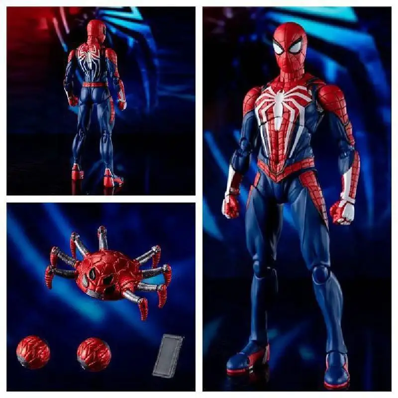 

Marvel Avengers 15cm Fighting Heroes Shf Figure Spider Man The Joints Are Movable Model Deco Collector's Item Children Toy Gifts