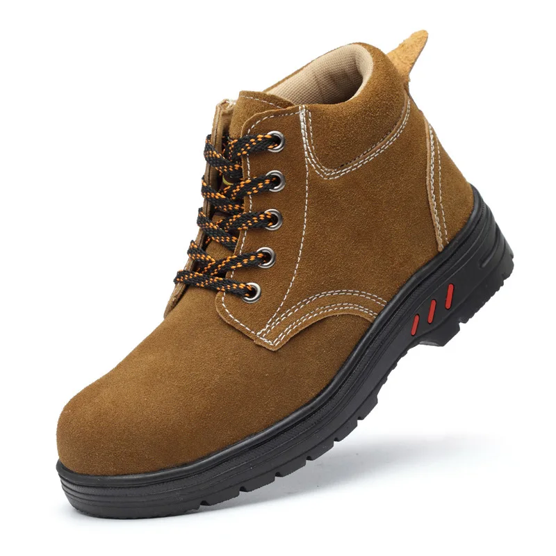 Новые мужские ботинки зимняя обувь Ботильоны зимние безопасные рабочие с