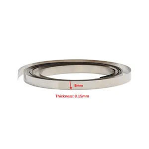 Лента для точечной сварки, никелевая лента 2 м 8 мм x 0,10,120,15 для литий-ионной батареи, совместима с точечной сваркой