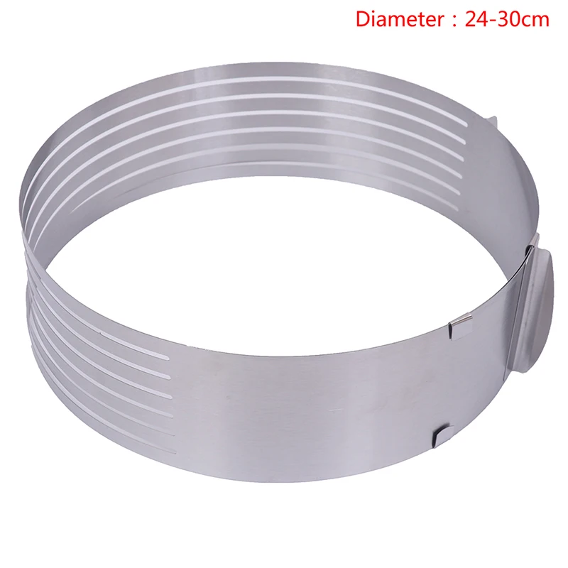 

Adjustable Mold Round Shape Bread Cake Cutting Fixator Layer Baking Accessories