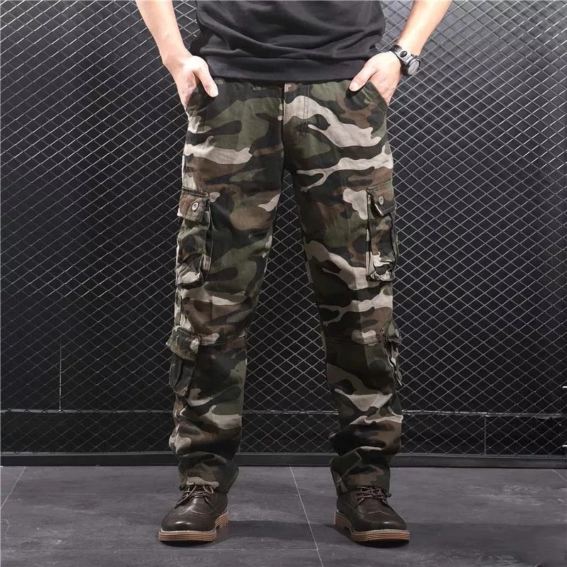 

Брюки-карго мужские камуфляжные, повседневные тактические штаны в стиле милитари, много карманов, Джоггеры в стиле хип-хоп, уличная одежда