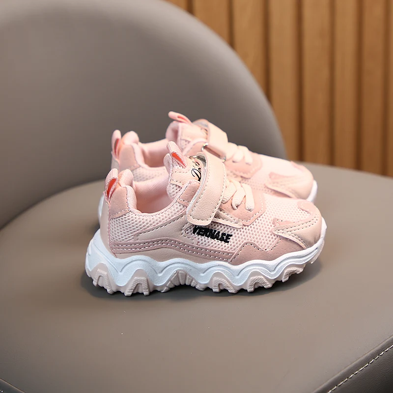 

Kids Boys Girls Sneakers Breathable Anti-Slip Letters Children Casual Shoes Baby Soft Soled Shoes