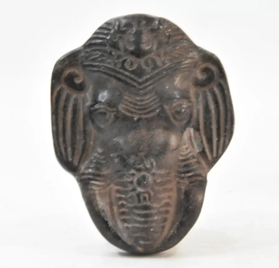 

Хуншанская культура архаизовый черный железный метеорит голова слона