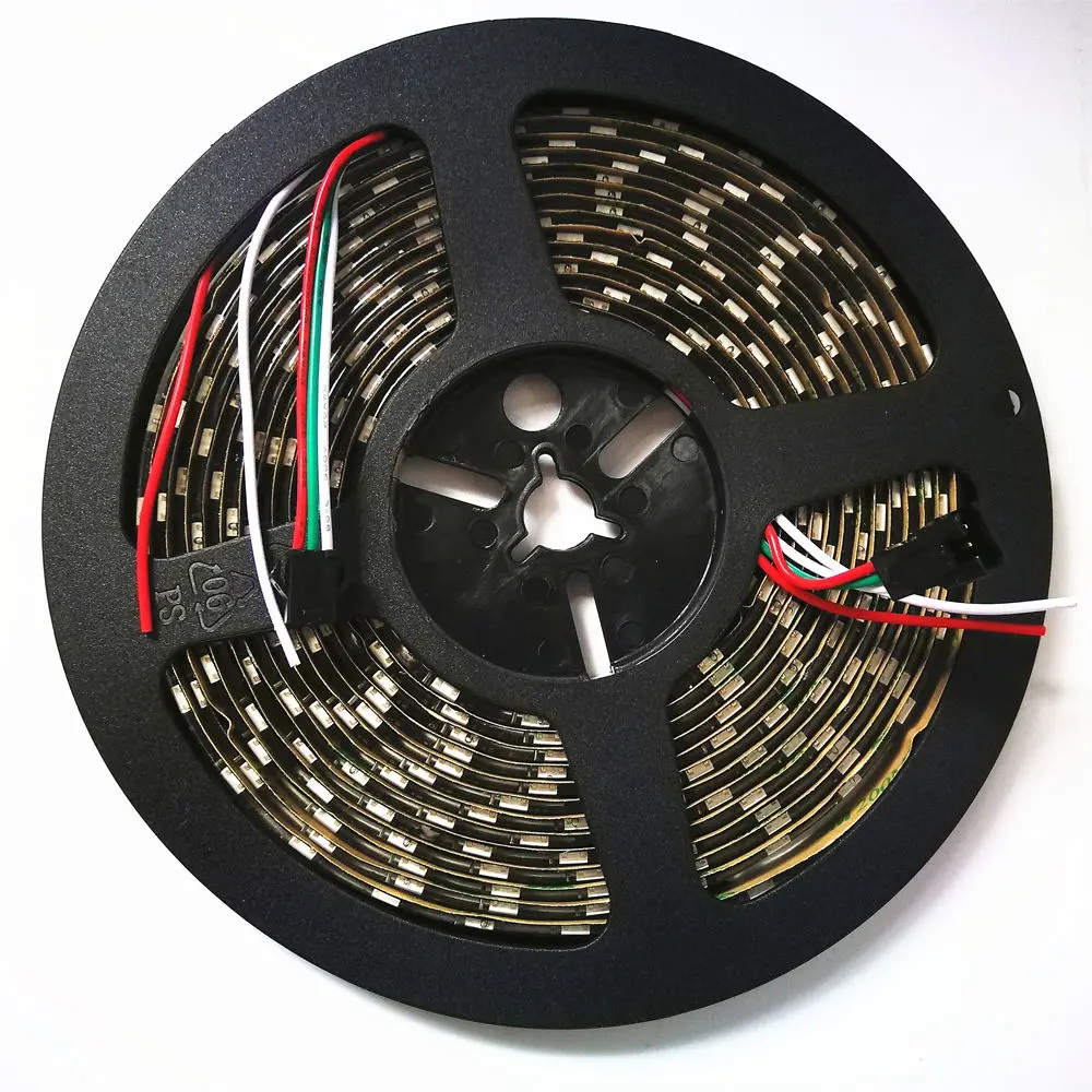 5 м DC5V WS2812B Светодиодные полосы света индивидуально адресуемый умный пиксель rgb