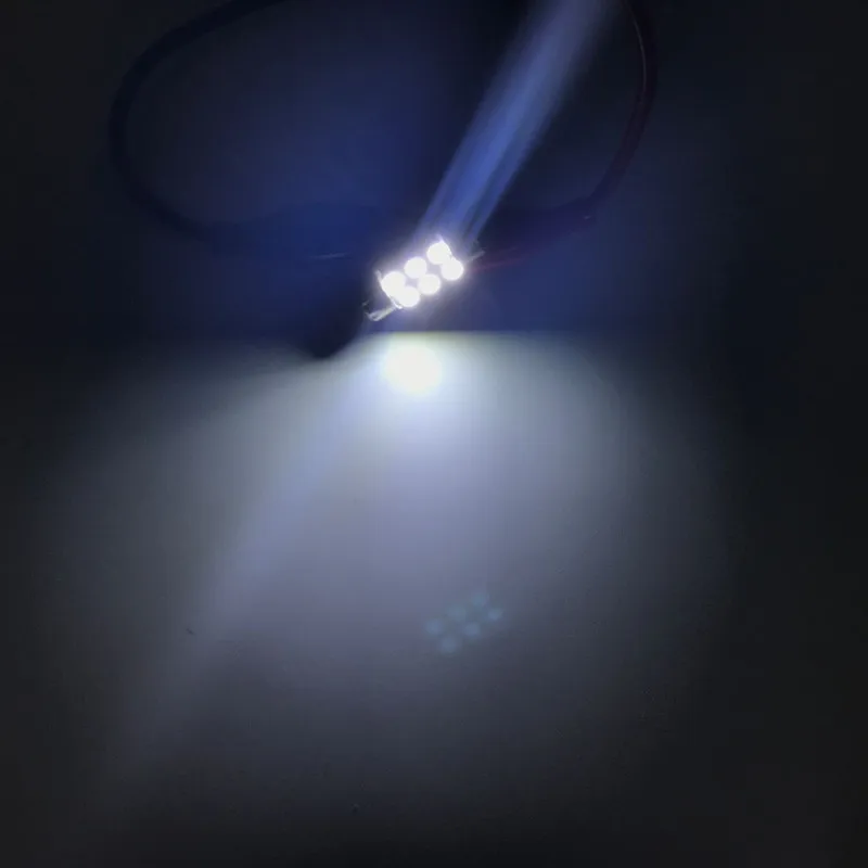 100X Автомобильный свет C5W 6 SMD LED 100 шт 31 мм 36 39 41 белый 3528 1210 6SMD 6LED гирлянда купольная