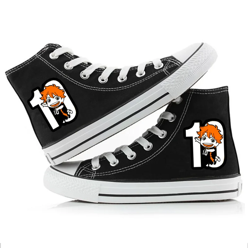Haikyuu! Кеды на плоской подошве повседневные холщовые кроссовки plimsolls Hinata Shoyo kageyama