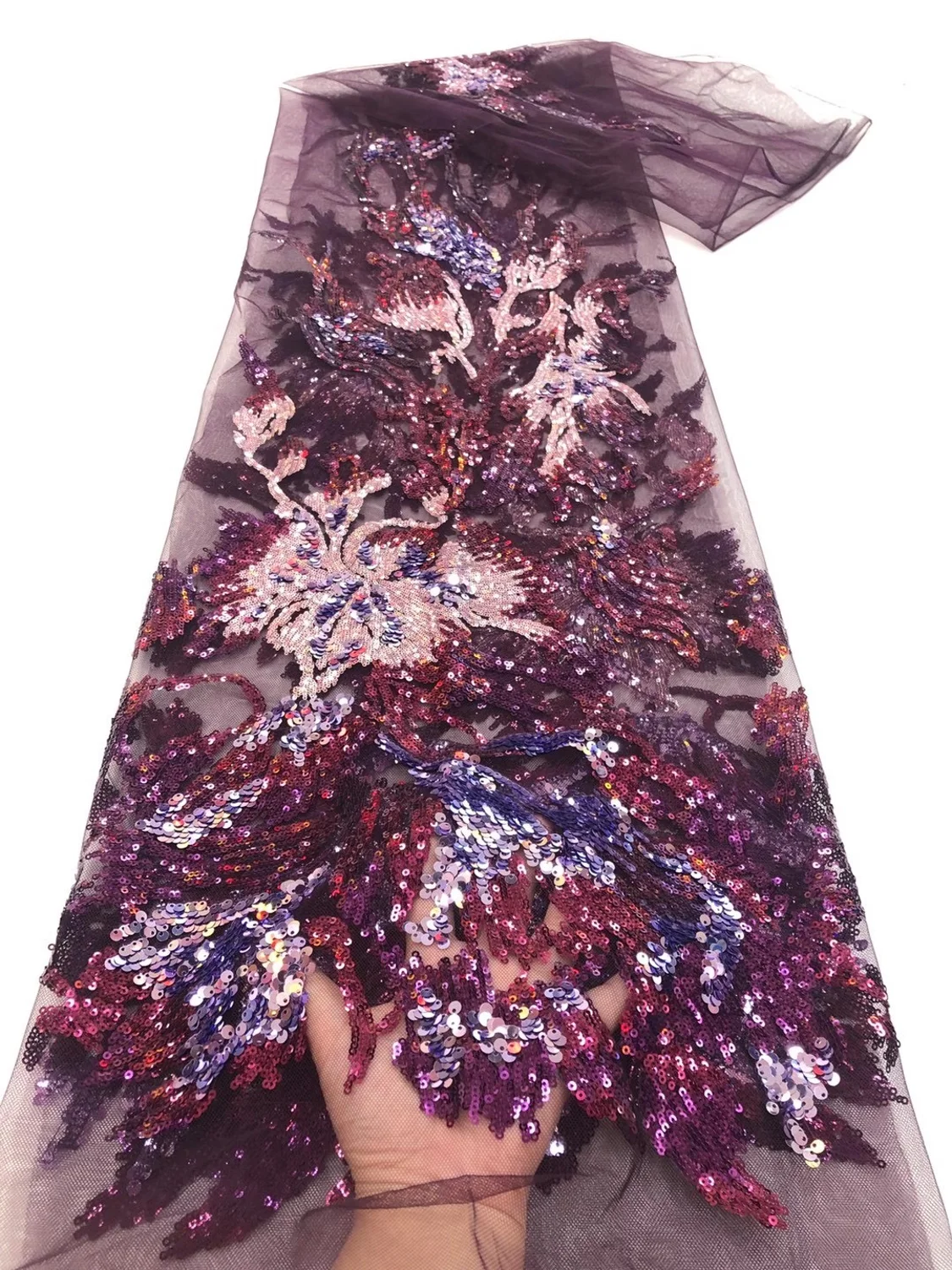 

African Lace Fabric 2020 High Quality French Lace Fabric With full sequence Nigerian Lace Fabric