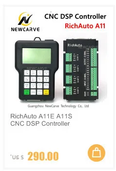 Richuto DSP B58 USB ЧПУ контрольный станок B58s B58e 4 осевая система управления Руководство для ЧПУ Шаг сервопривод машина NEWCARVE