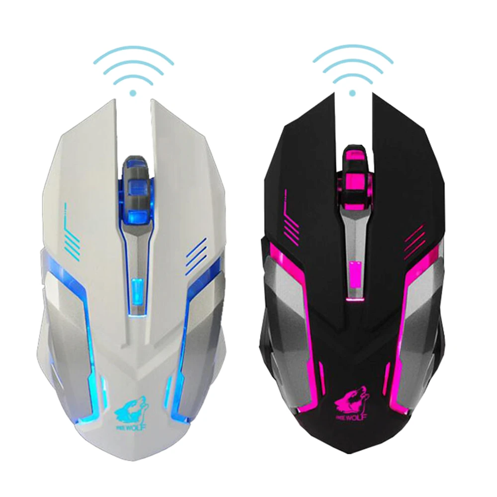 

RGB Wireless Mouse Gamer Computer Mouse Ergonomic Gaming Mouse Silent Rechargeable Mouse Wireless USB Mouse For Laptop PC