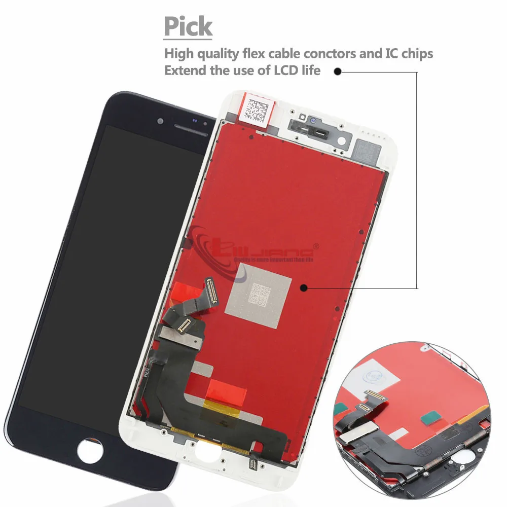 ЖК экран качества AAA подходящий для iPhone 7 plus дигитайзер сенсорного экрана