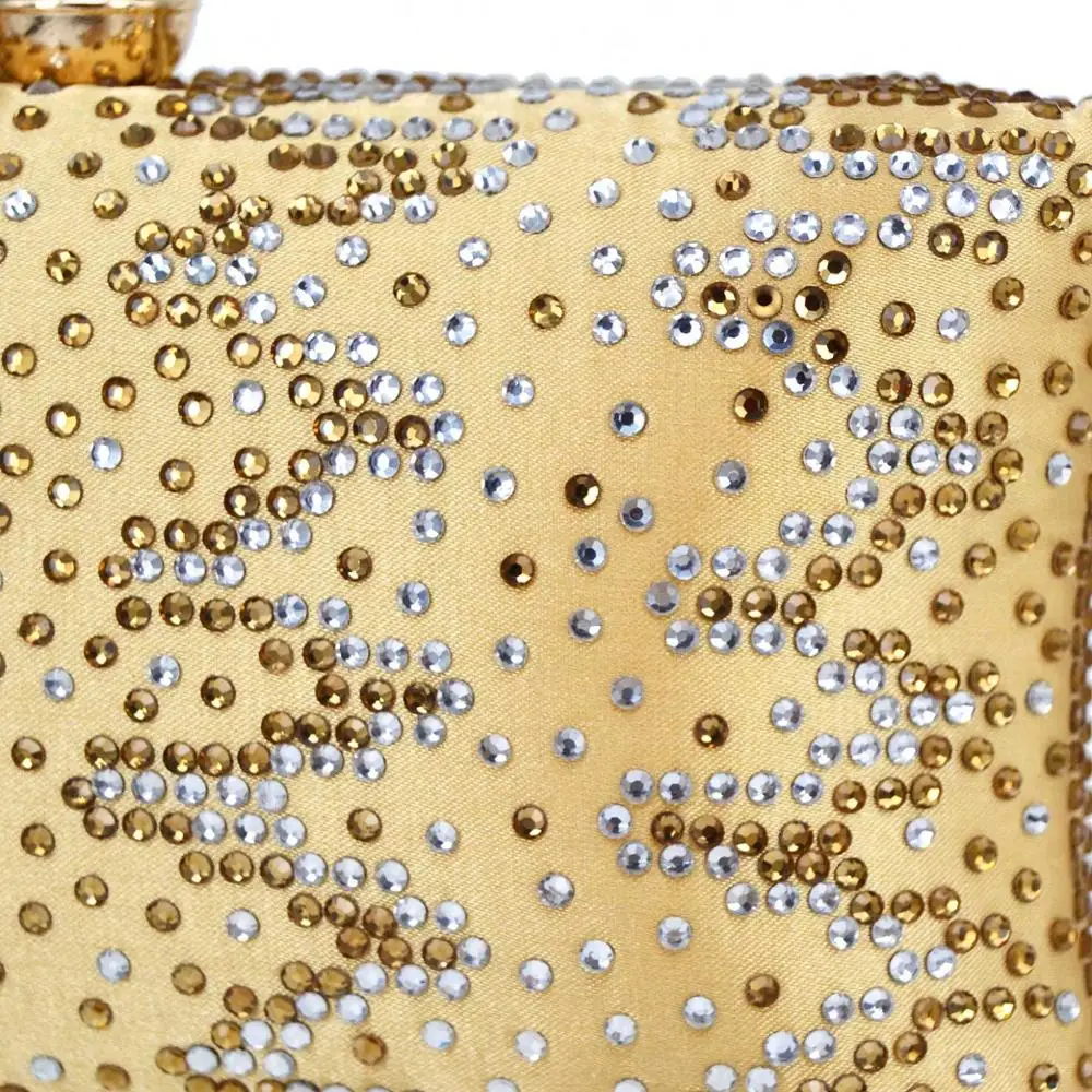 Вечерняя сумка Стразы в полоску с разноцветными кристаллами повседневные клатчи