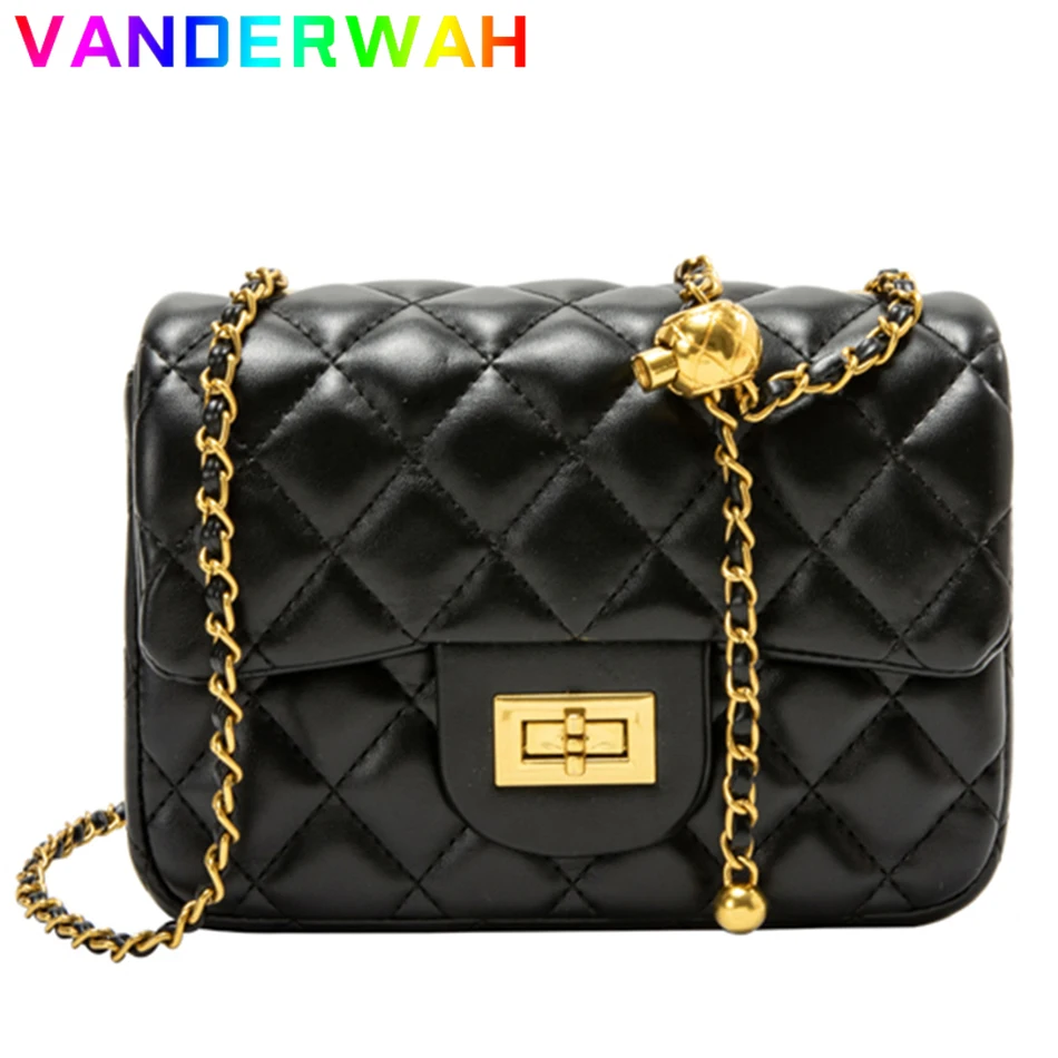 

Chic Women Chain Handbag 2021 Fashion Ladies Square Lozenge Bag Elegant Shoulder Crossbody Sac Female Messenger Mochila Bolasa
