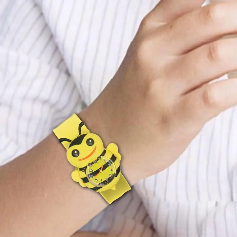 

Children Kids Cartoon Snap On Cute Silicone Band Quartz Wrist Watch Gift Silicone Children's Watch Toys For Kids T8l6