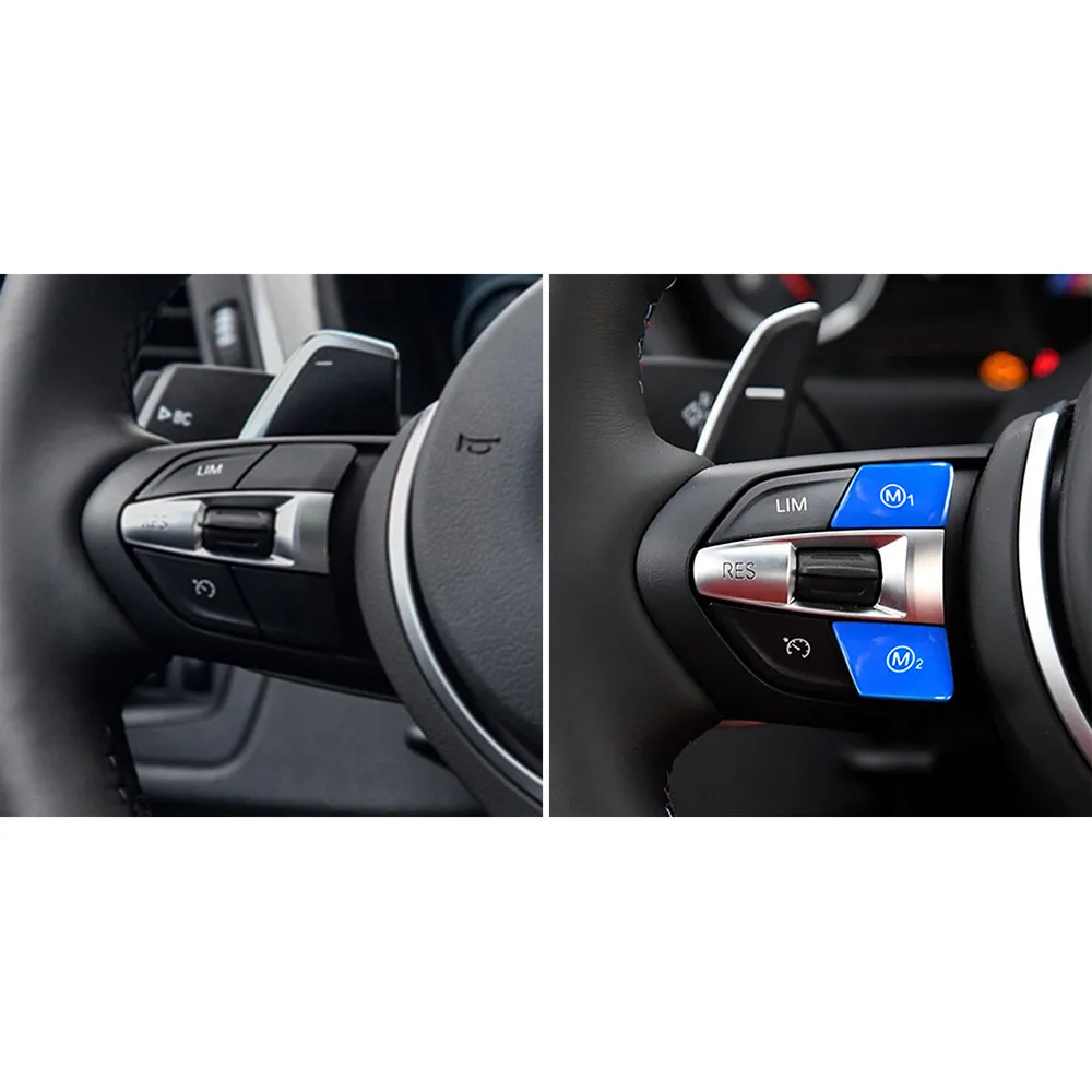 

2 * для BMW 2X режимные кнопки 2pc Blue M1 & M2 пластиковые Сменные прочные