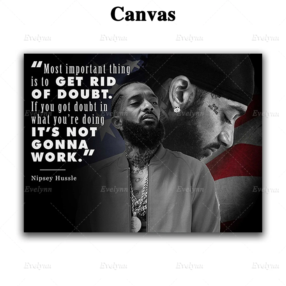 Nipsey Hussle плакат холст мотивационный фотографический печатная картина настенное