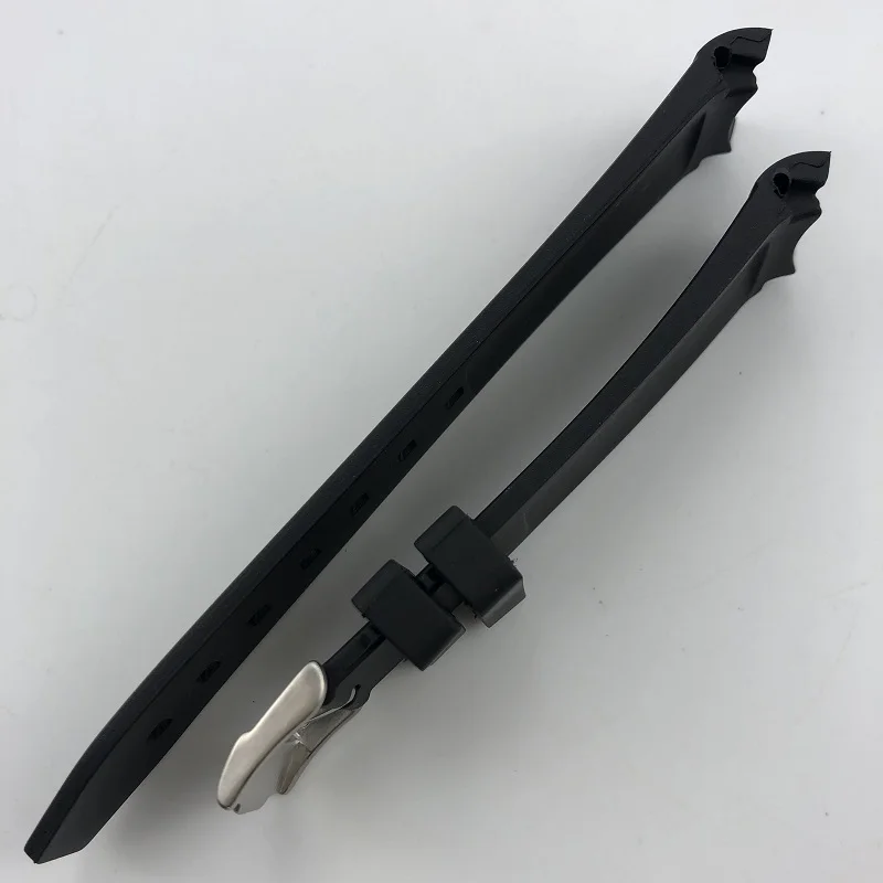 Изогнутый конец 20 мм резиновый силиконовый ремешок для часов различных