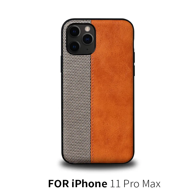 12 FOR 11 PRO MAX Кожаный чехол с вязаными качествами для Iphone 11 PRO MAX, деловой чехол для телефона - Цвет: 12 FOR 11 PRO MAX