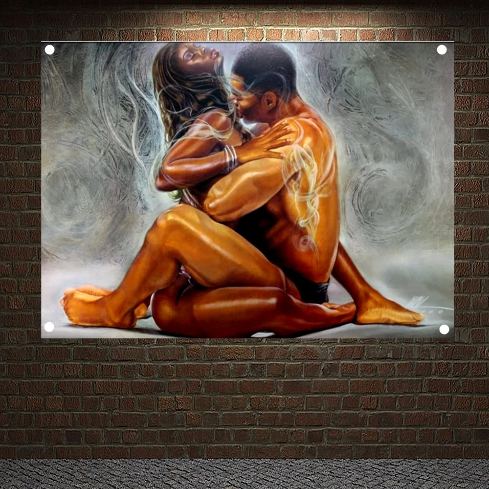 

Плакат глубокой любви, африканская и Американская Художественная печать, баннеры, сексуальные обнаженные фотографии, холст, живопись, гобе...